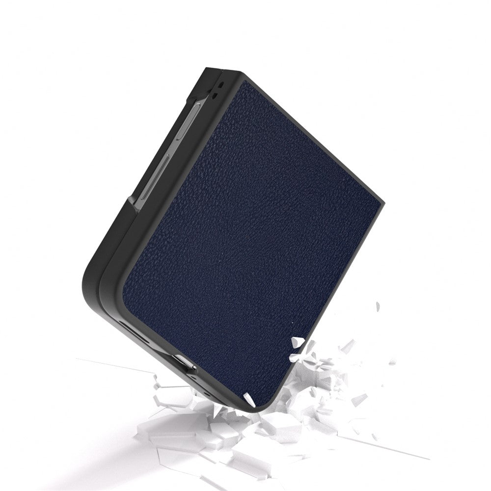 For Huawei nova Flip 5G Case Anti-Scratch PU Leather Coated PC Phone Cover