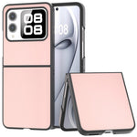 For Huawei nova Flip 5G Case Anti-Scratch PU Leather Coated PC Phone Cover