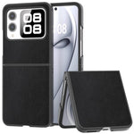 For Huawei nova Flip 5G Case Anti-Scratch PU Leather Coated PC Phone Cover