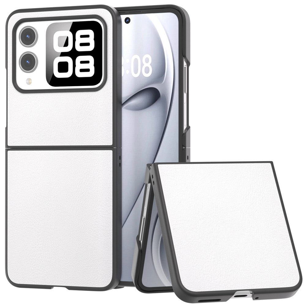 For Huawei nova Flip 5G Case Anti-Scratch PU Leather Coated PC Phone Cover