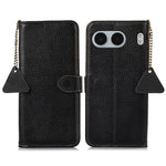 For OnePlus Nord 4 Case RFID Blocking Litchi Texture Genuine Cow Leather Phone Cover