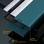 For iPhone 16 Pro Max Case Anti-Drop Leather Phone Cover with Stand
