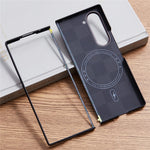 Til Samsung Galaxy Z Fold6 5G-cover Firkantet gittermønster Aramidfiber Telefoncover Magnetisk cover