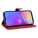 For Samsung Galaxy A08 5G / A08 4G / A07 4G / A06 4G / A06 5G Case Stand Wallet Leather Phone Cover Curved Line Wrist Strap