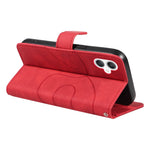 For Samsung Galaxy A08 5G / A08 4G / A07 4G / A06 4G / A06 5G Case Stand Wallet Leather Phone Cover Curved Line Wrist Strap
