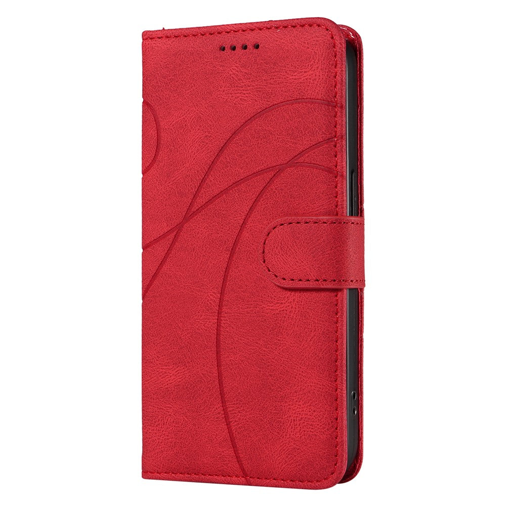 For Samsung Galaxy A08 5G / A08 4G / A07 4G / A06 4G / A06 5G Case Stand Wallet Leather Phone Cover Curved Line Wrist Strap