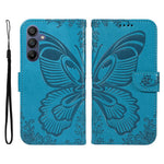 Samsung Galaxy A18 5G / A18 4G A17 5G / A17 4G / A26 5G / A16 5G / A16 4G-cover med sommerfuglemønster, foldbart læderpung-mobilcover