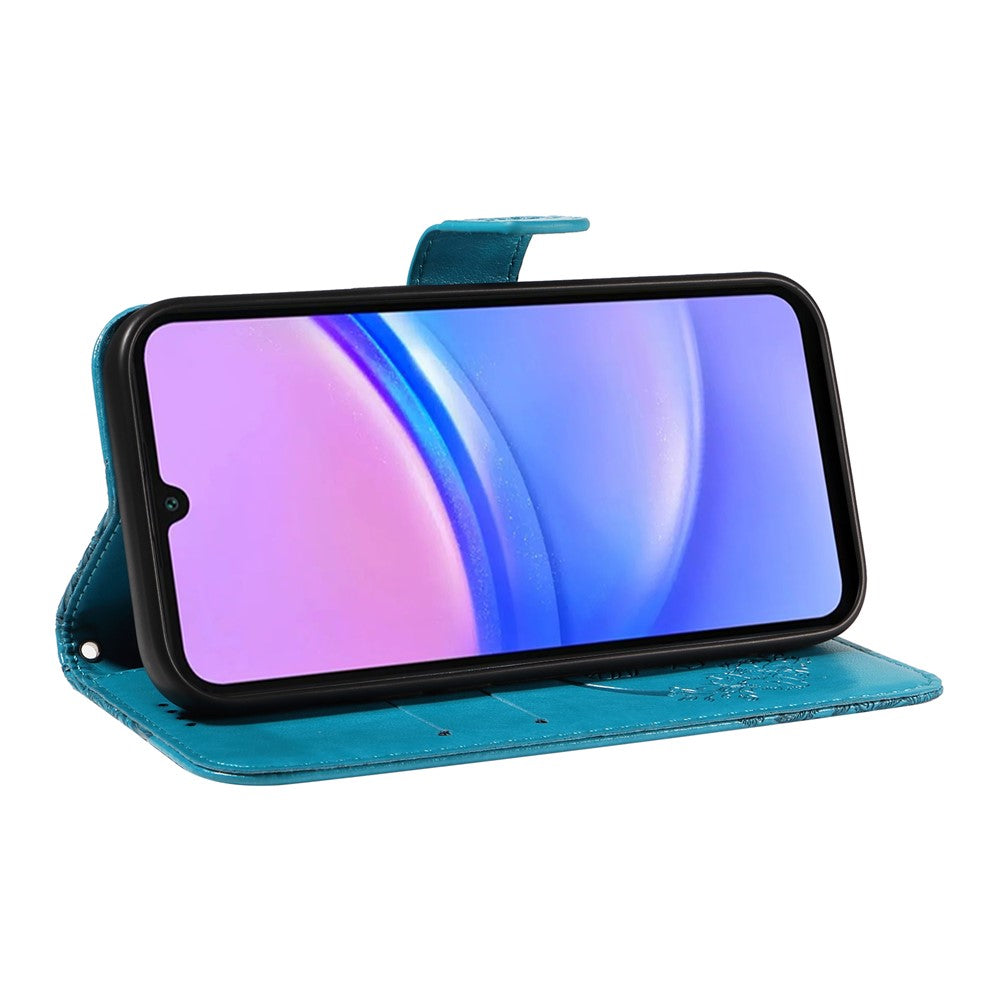 Samsung Galaxy A18 5G / A18 4G A17 5G / A17 4G / A26 5G / A16 5G / A16 4G-cover med sommerfuglemønster, foldbart læderpung-mobilcover