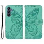 Samsung Galaxy A18 5G / A18 4G A17 5G / A17 4G / A26 5G / A16 5G / A16 4G-cover med sommerfuglemønster, foldbart læderpung-mobilcover