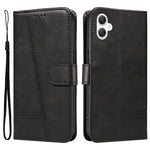 For Samsung Galaxy A08 5G / A08 4G / A07 4G / A06 4G / A06 5G Case Flip Wallet T-Shape Lines Leather Phone Cover