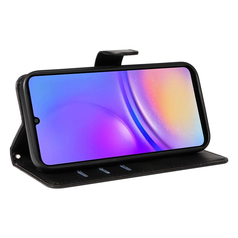 For Samsung Galaxy A08 5G / A08 4G / A07 4G / A06 4G / A06 5G Case Flip Wallet T-Shape Lines Leather Phone Cover