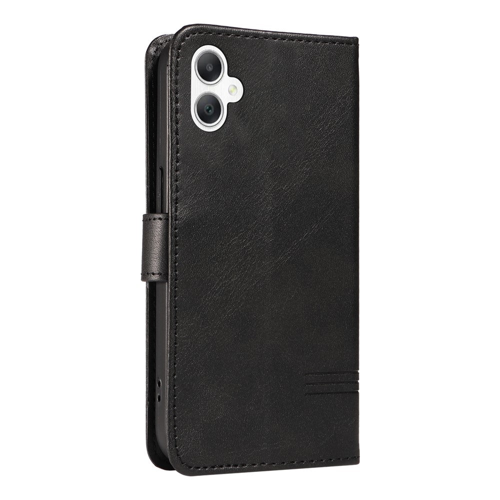 For Samsung Galaxy A08 5G / A08 4G / A07 4G / A06 4G / A06 5G Case Flip Wallet T-Shape Lines Leather Phone Cover