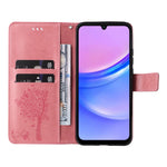 Til Samsung Galaxy A18 5G / A17 5G / A17 4G / A26 5G / A16 5G / A16 4G Telefoncover med stativ Katte træ mønster Læderpung Mobilcover