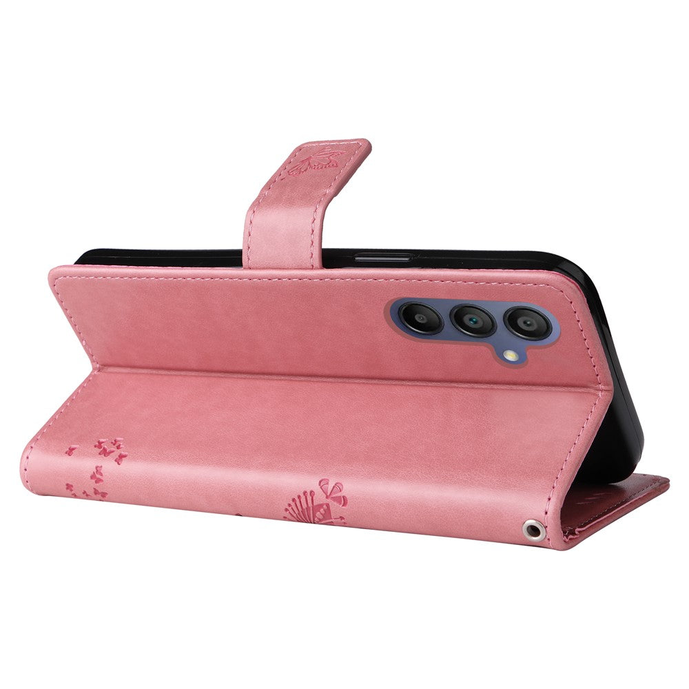 Til Samsung Galaxy A18 5G / A17 5G / A17 4G / A26 5G / A16 5G / A16 4G Telefoncover med stativ Katte træ mønster Læderpung Mobilcover