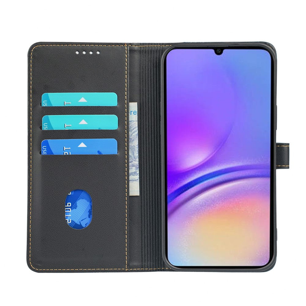 For Samsung Galaxy A06 4G Case Magnetic Clasp Four-Leaf Clover Leather Phone Cover