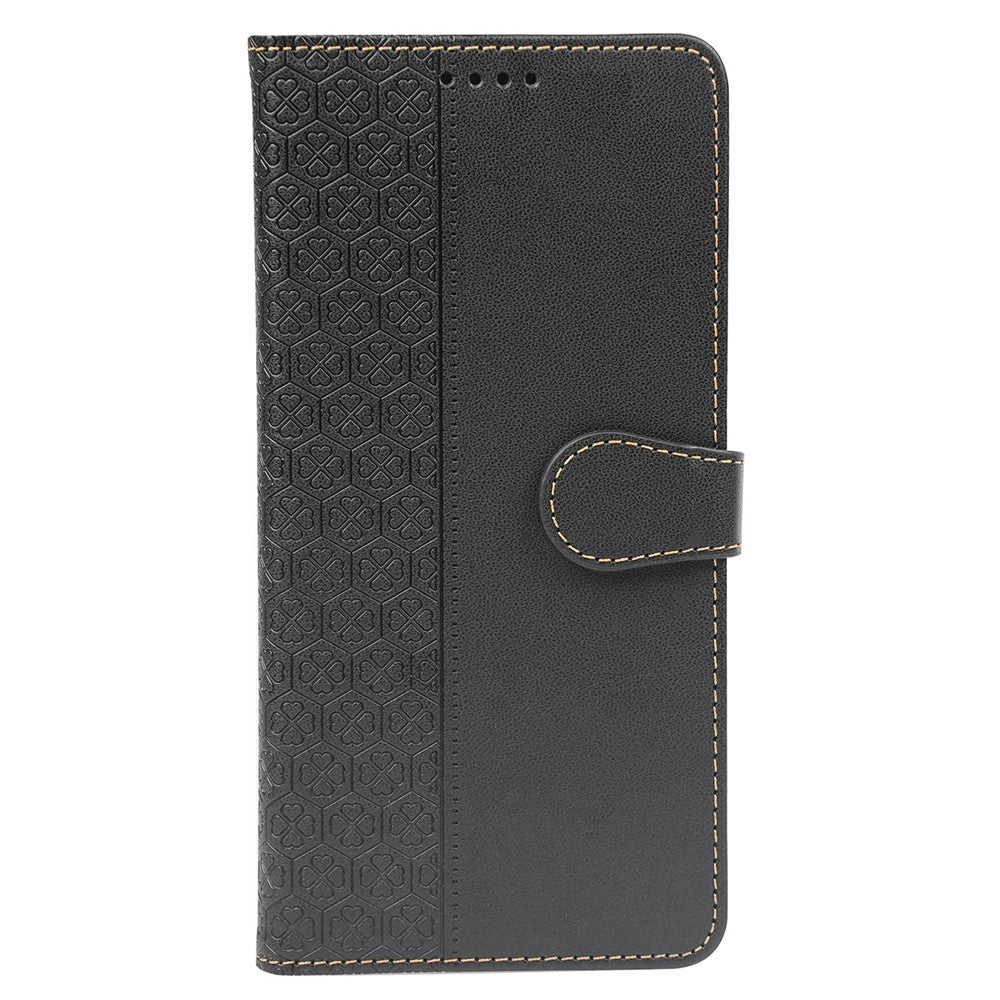 For Samsung Galaxy A06 4G Case Magnetic Clasp Four-Leaf Clover Leather Phone Cover