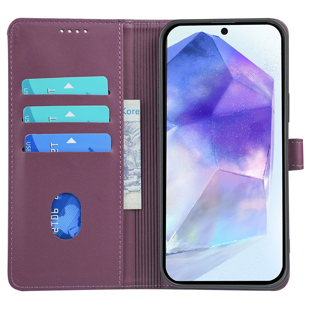 Samsung Galaxy A15 5G / A15 4G-cover med magnetlås, firkløver, lædermobilcover