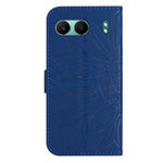 HT04 För OnePlus Nord 4 Skal Sunflower Imprint Läderplånbok mobilskal med Handledsrem