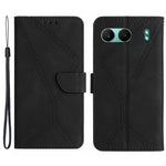 HT05 För OnePlus Nord 4 Skal Skin-Touch Lines PU Läder Flipfodral
