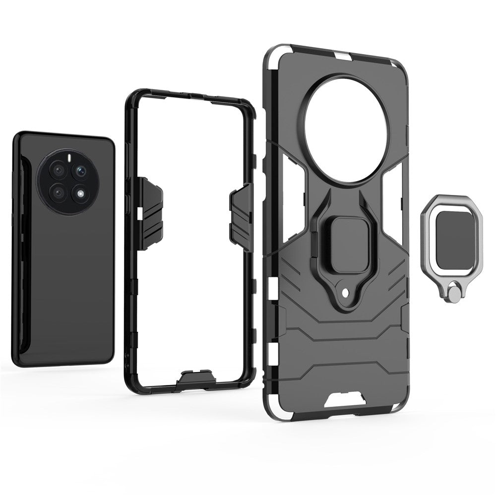 Phone Case for Huawei Mate 50 4G, Hard PC + TPU Wear-resistant Back Cover with Ring Kickstand