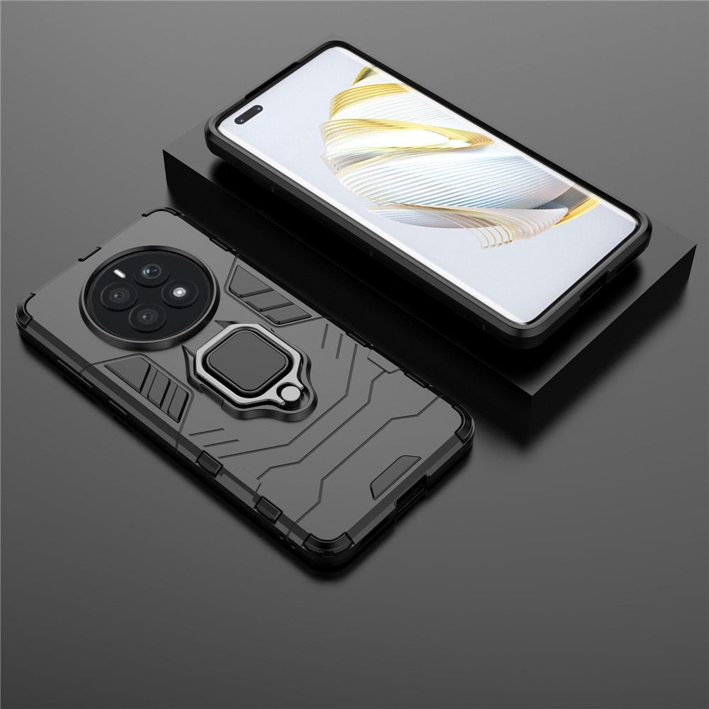 Phone Case for Huawei Mate 50 4G, Hard PC + TPU Wear-resistant Back Cover with Ring Kickstand