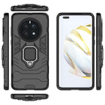 Phone Case for Huawei Mate 50 4G, Hard PC + TPU Wear-resistant Back Cover with Ring Kickstand
