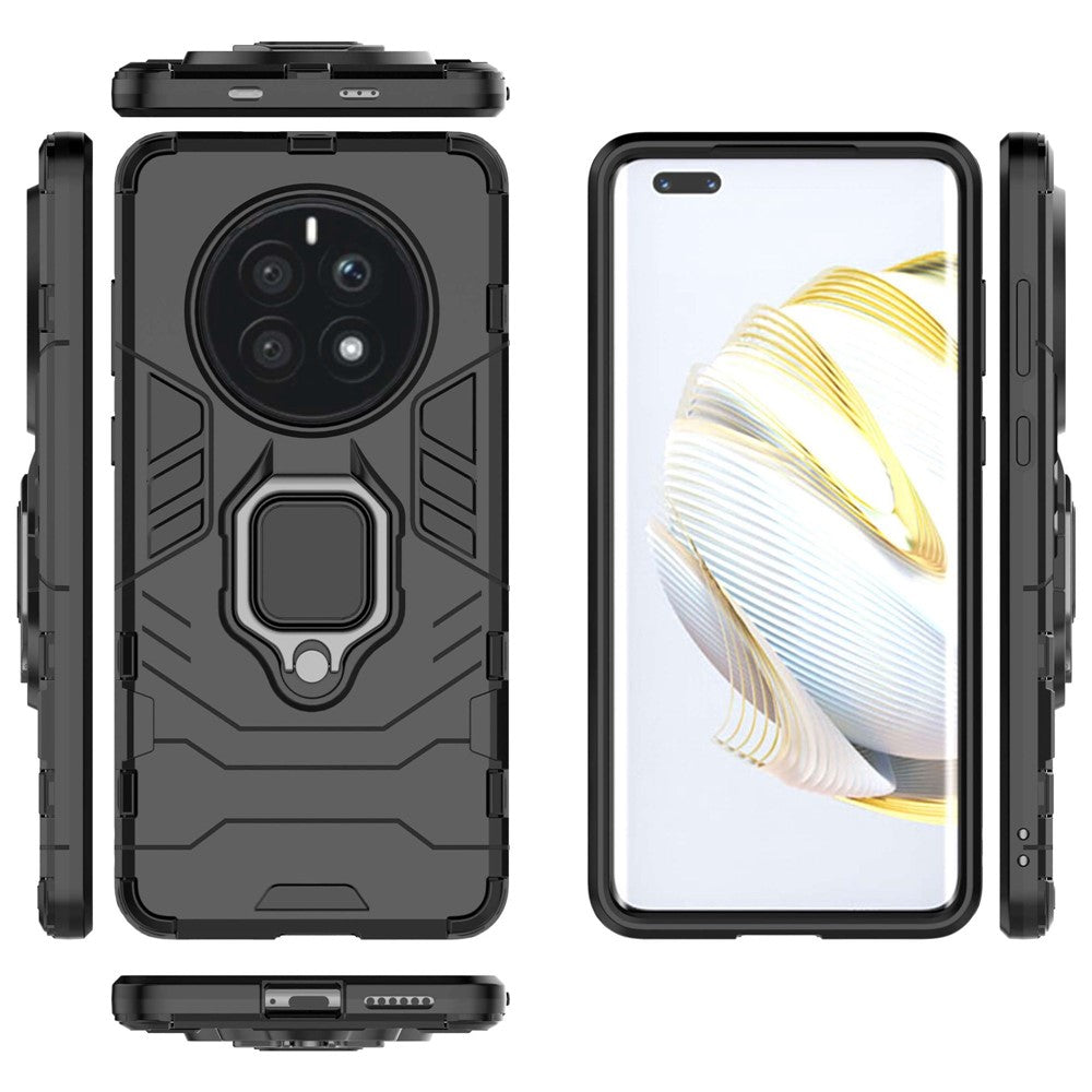 Phone Case for Huawei Mate 50 4G, Hard PC + TPU Wear-resistant Back Cover with Ring Kickstand