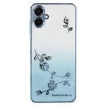 KADEM til Samsung Galaxy A06 4G cover Ring Støtteben TPU Blomster Telefoncover Gradient Glitter