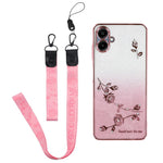 KADEM til Samsung Galaxy A06 4G Etui Blomstermønster TPU Gradient Telefoncover med Snor