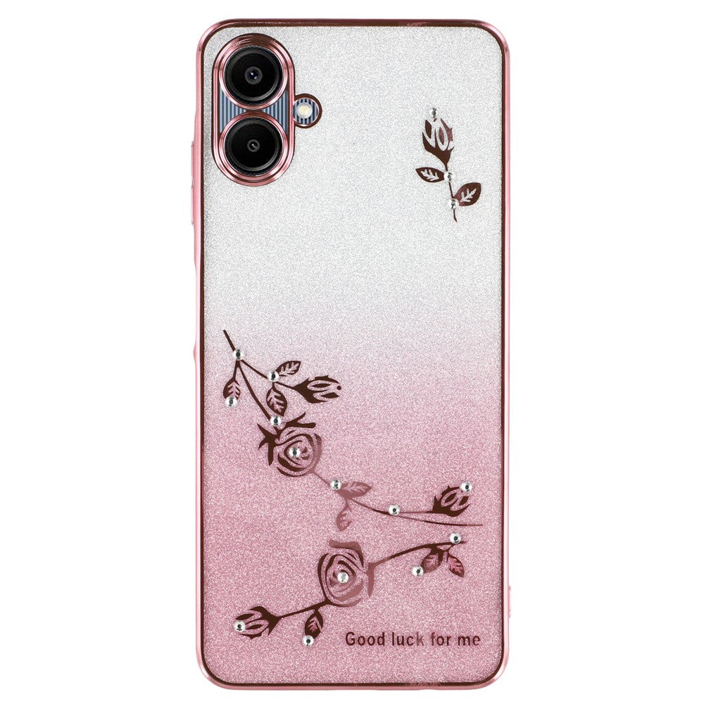 KADEM til Samsung Galaxy A06 4G cover Blomst TPU Fleksibelt Gradient Telefoncover