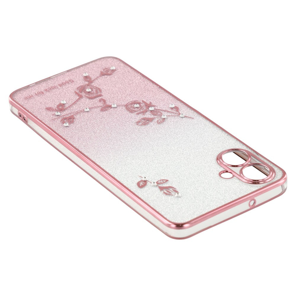 KADEM til Samsung Galaxy A06 4G cover Blomst TPU Fleksibelt Gradient Telefoncover