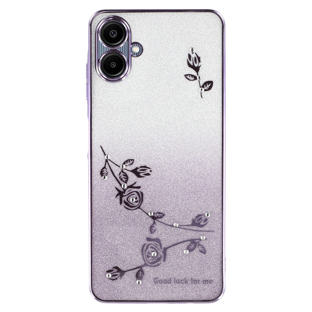 KADEM til Samsung Galaxy A06 4G cover Blomst TPU Fleksibelt Gradient Telefoncover