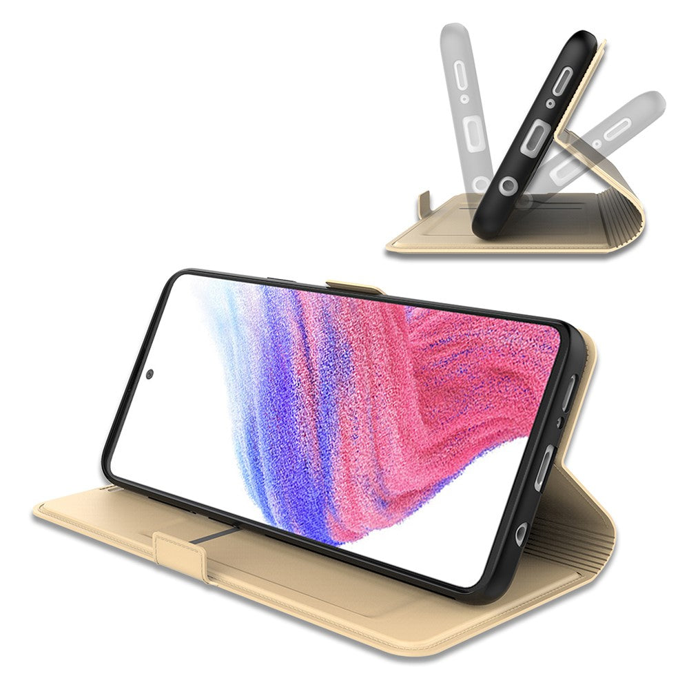 Til Samsung Galaxy A16 5G / A16 4G Cover Stødsikker TPU Indercover Læder Telefoncover