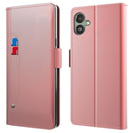 For Samsung Galaxy A06 4G Case Stand PU Leather Phone Cover Card Holder Mirror