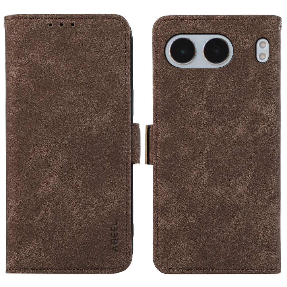 ABEEL For OnePlus Nord 4 Case PU Leather Folio Stand View RFID Blocking Phone Cover