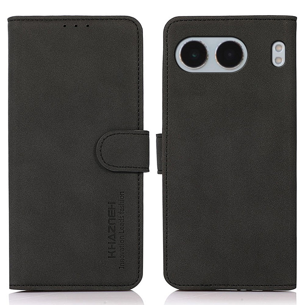 KHAZNEH Stativfodral för OnePlus Nord 4 i PU-läder, plånboksfodral