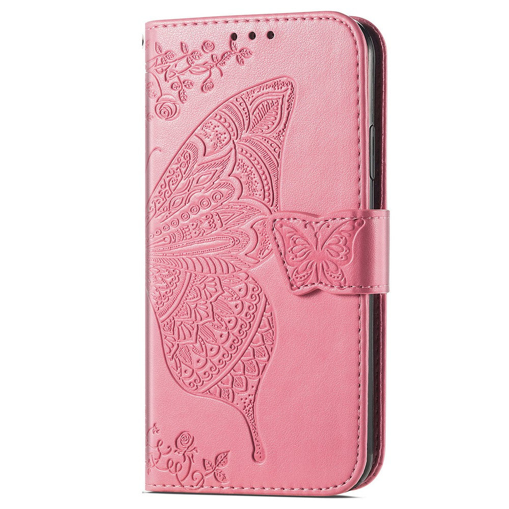 OnePlus Nord CE4 Lite 5G / Oppo K12x 5G (Kina) fodral PU-läder plånboksfodral med fjärilsmönster