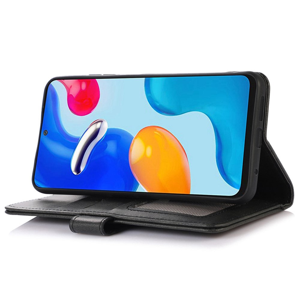 Til Samsung Galaxy A06 4G Etui Kvæghud Tekstur Læder Pung Telefoncover med Stand