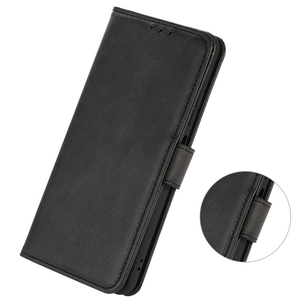 Til Samsung Galaxy A06 4G Etui Kvæghud Tekstur Læder Pung Telefoncover med Stand