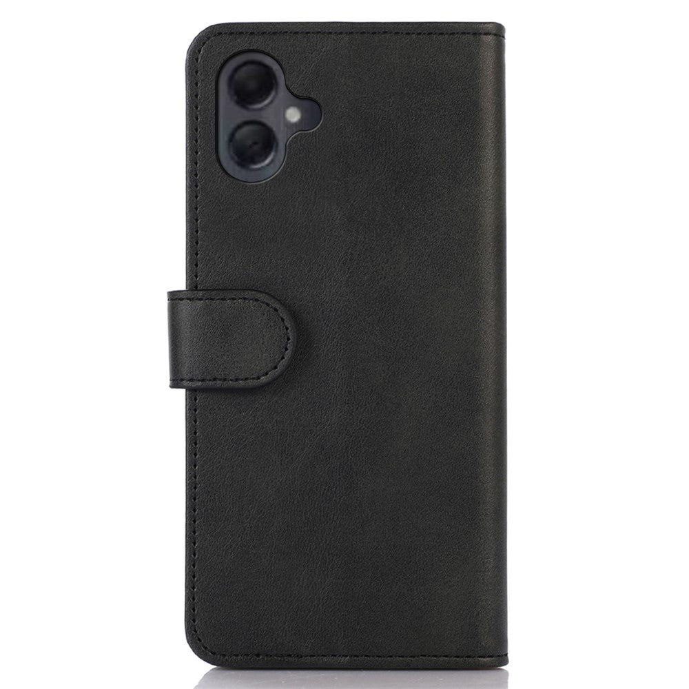 Til Samsung Galaxy A06 4G Etui Kvæghud Tekstur Læder Pung Telefoncover med Stand