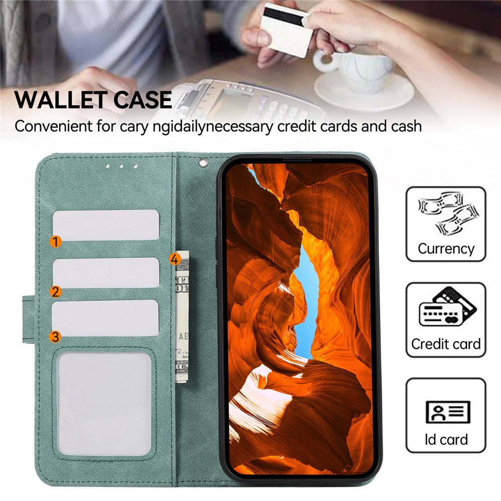 ABEEL For Samsung Galaxy A06 4G Case Color Splicing Leather Flip Phone Cover RFID Blocking