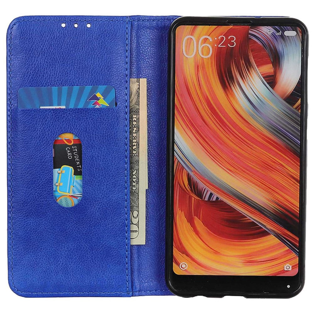 For Samsung Galaxy A16 5G / A16 4G Stand Case Split Leather Litchi Texture Wallet Phone Cover