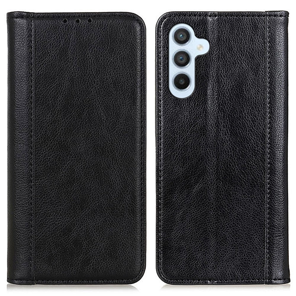 For Samsung Galaxy A16 5G / A16 4G Stand Case Split Leather Litchi Texture Wallet Phone Cover