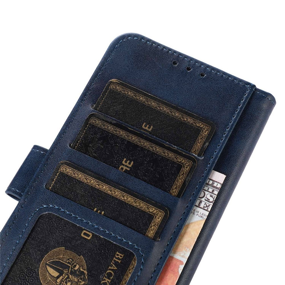 Til Samsung Galaxy A16 5G / A16 4G Etui Kvæghud Tekstur Læder Pung Telefoncover med Stand