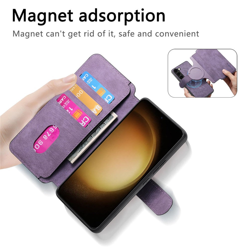 For Samsung Galaxy S23 Magnetic Case CASENEO Detachable Leather Phone Wallet Cover