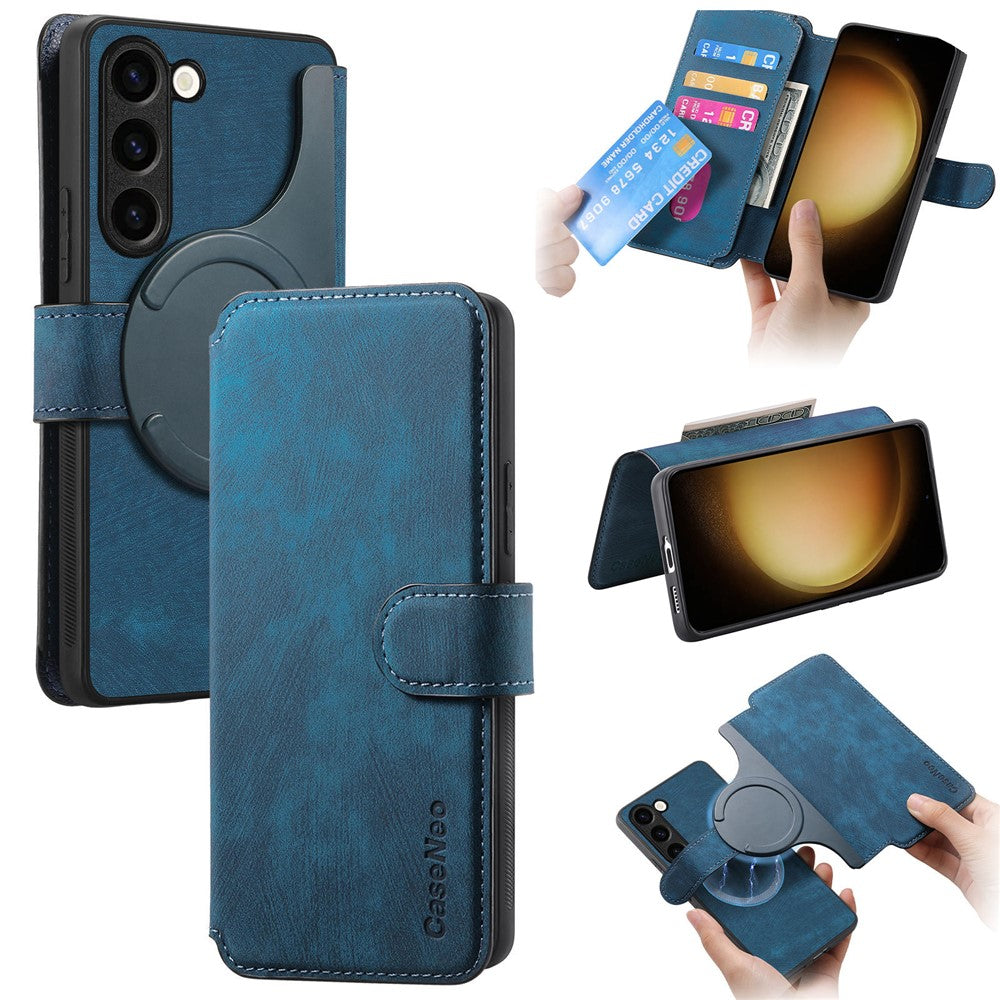 For Samsung Galaxy S23 Magnetic Case CASENEO Detachable Leather Phone Wallet Cover