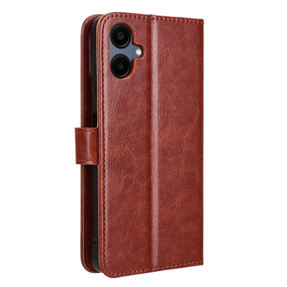 For Samsung Galaxy A06 4G / A06 5G Case Crazy Horse Texture PU Leather Phone Wallet Cover