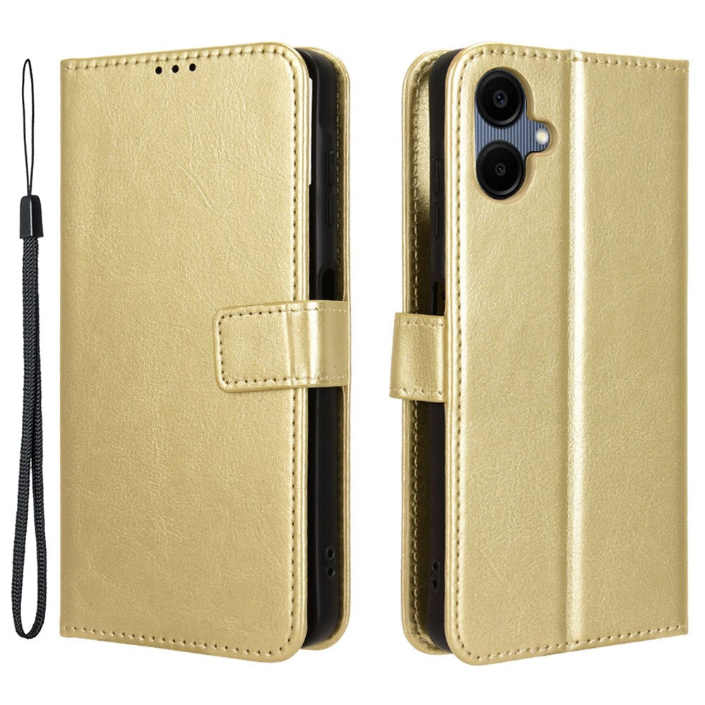For Samsung Galaxy A06 4G / A06 5G Case Crazy Horse Texture PU Leather Phone Wallet Cover