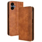 Til Samsung Galaxy A06 4G / A06 5G læderetui, pungstativ, retro tekstur telefoncover