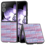 For Xiaomi Mix Flip 5G Case Leather+PC Phone Cover Plaid Texture
